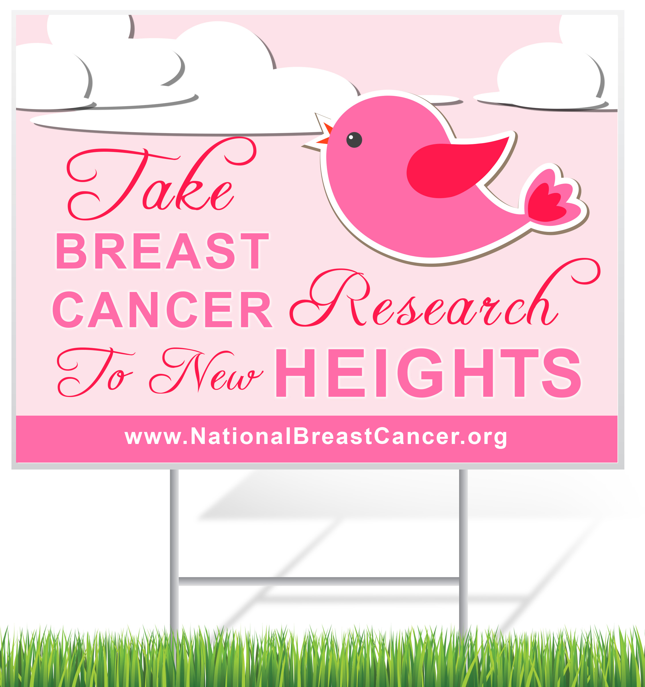 Breast Cancer Awareness Yard Signs